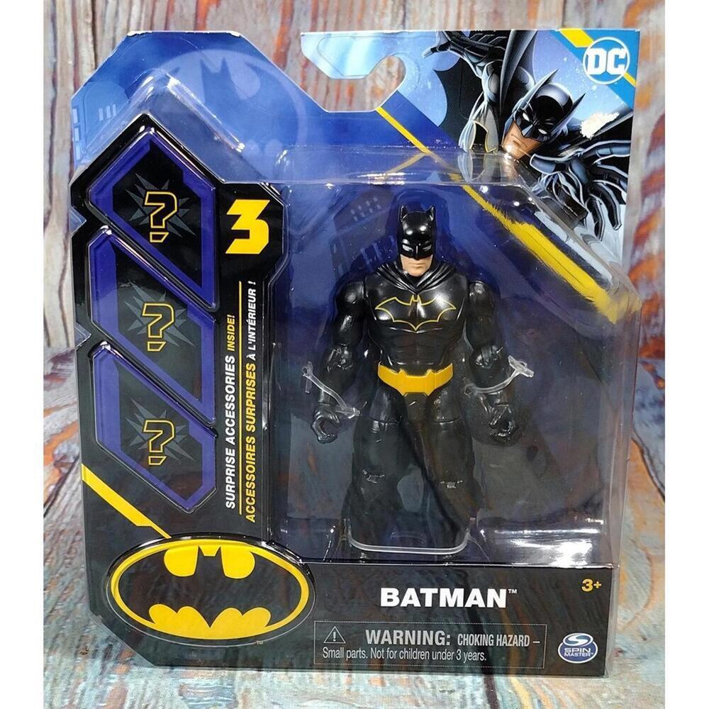 DC Batman with 3 Surprise Accessories - Spin Master BRAND NEW - Small box damage